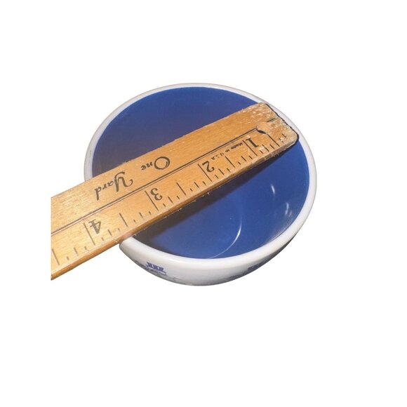 Set Of 3 WCL Snowman Ceramic Bowls With Blue Interior - Picture 5 of 7